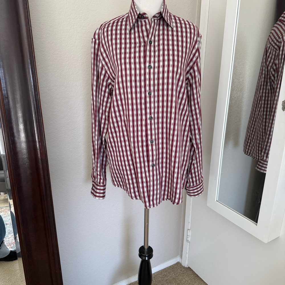 Tasso Elba Checkered Shirt | Size S